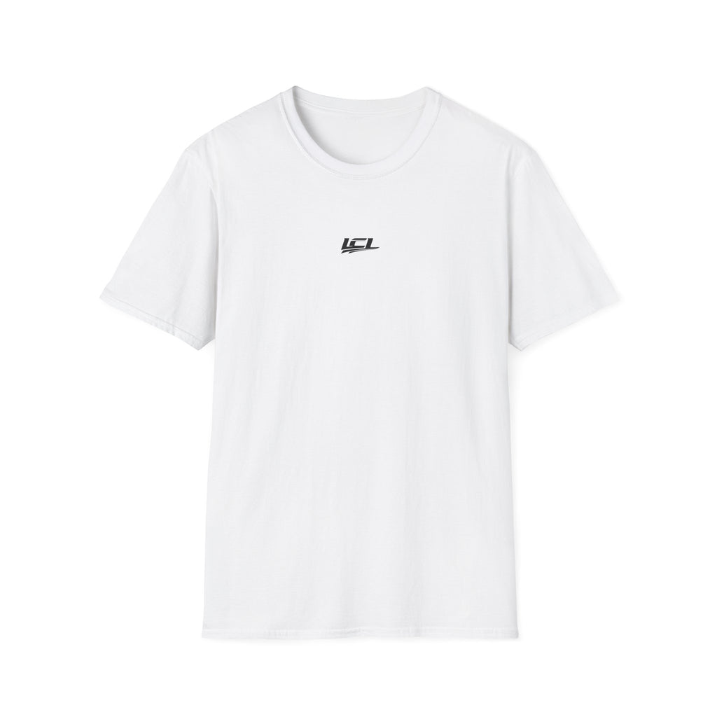 Minimal 'LCL' Logo Tee — Small Chest Graphic Casual T-Shirt